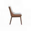 Chaise d'appoint à finition noyer