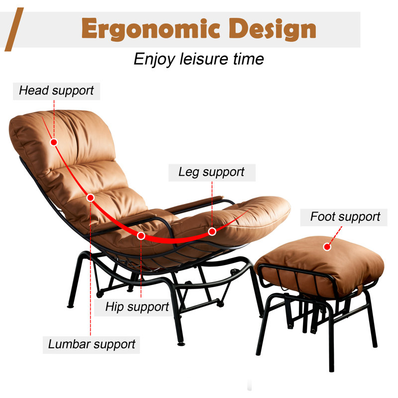 Chaises berçantes, Brun