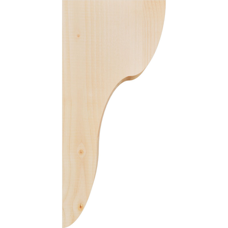 Corbeau Carmel, H 22 po x l 3,5 po x P 10 po, Sapin de Douglas, Lisse