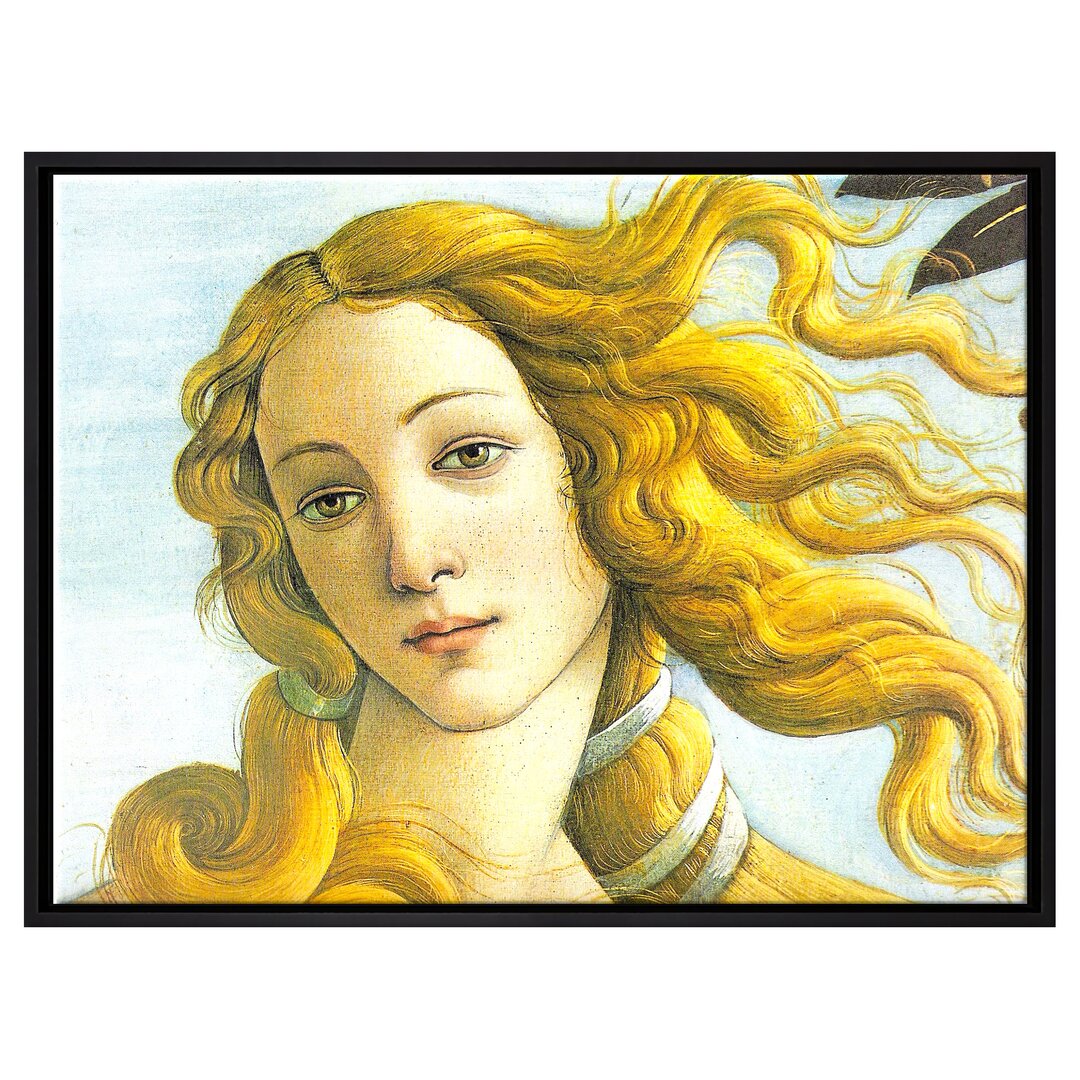 Gerahmtes Leinwandbild The Birth of Venus Excerpt von Sandro Botticelli