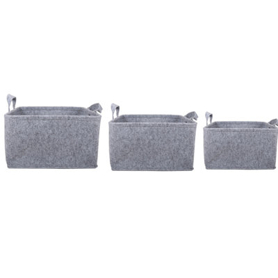 Ensemble de paniers en tissu 2 pièces