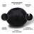 Minky Velvet Bean Bag Chair, Black-4Ft Plush Floor Chair For Kids And Adults W/ Washable Cover, Lounge Chair With Stretchable Fabric, Comfy Bedroom Chair, Filled With Shredded And Memory Foam-935682111-935682106