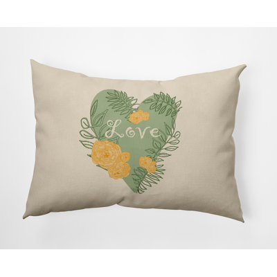 Floral Reversible Throw Pillow