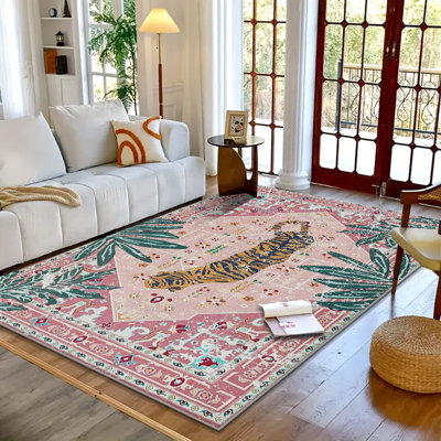 Tapis - Antidérapant, absorbant, tapis en microfibre lavable à la machine, antidérapant et pliable, de grande taille, adapté au salon, à la chambre à coucher et à la décoration de plancher intérieur, tapis de salon.