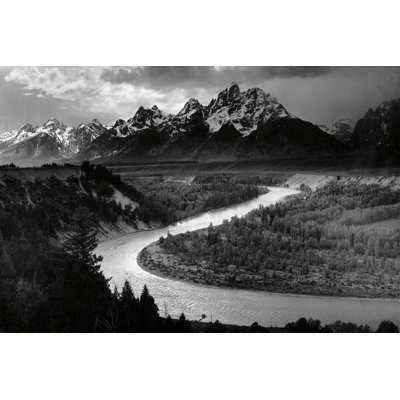 «The Tetons And The Snake River» par Ansel Adams, reproduction à la machine