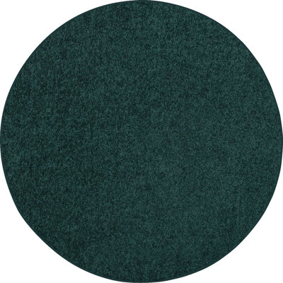 Tapis de couleur unie Ambiant Galaxy Way vert forêt