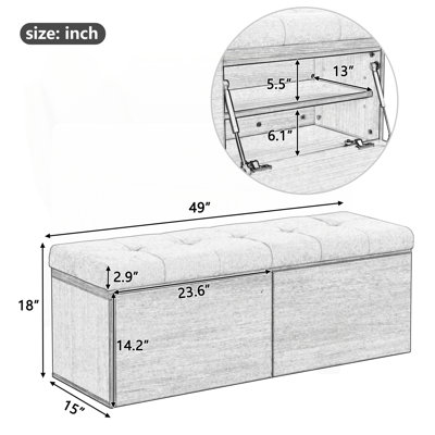 Entryway Storage Bench