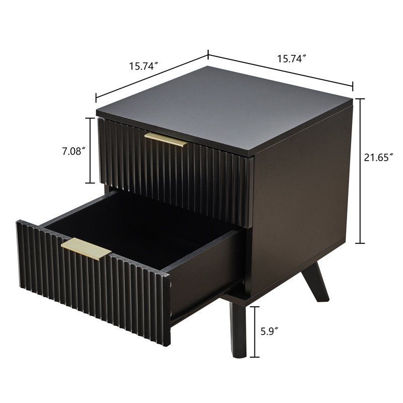 Tables de chevet Lachman, Noir