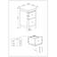 35cm W Manufactured Wood Bedside Table