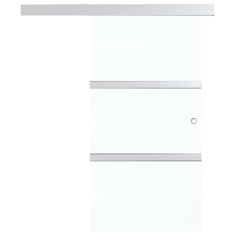Mihriban Glass Sliding Door, 205cm H x 90cm W