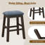 Alizey Counter Stool with Solid Wood Frame