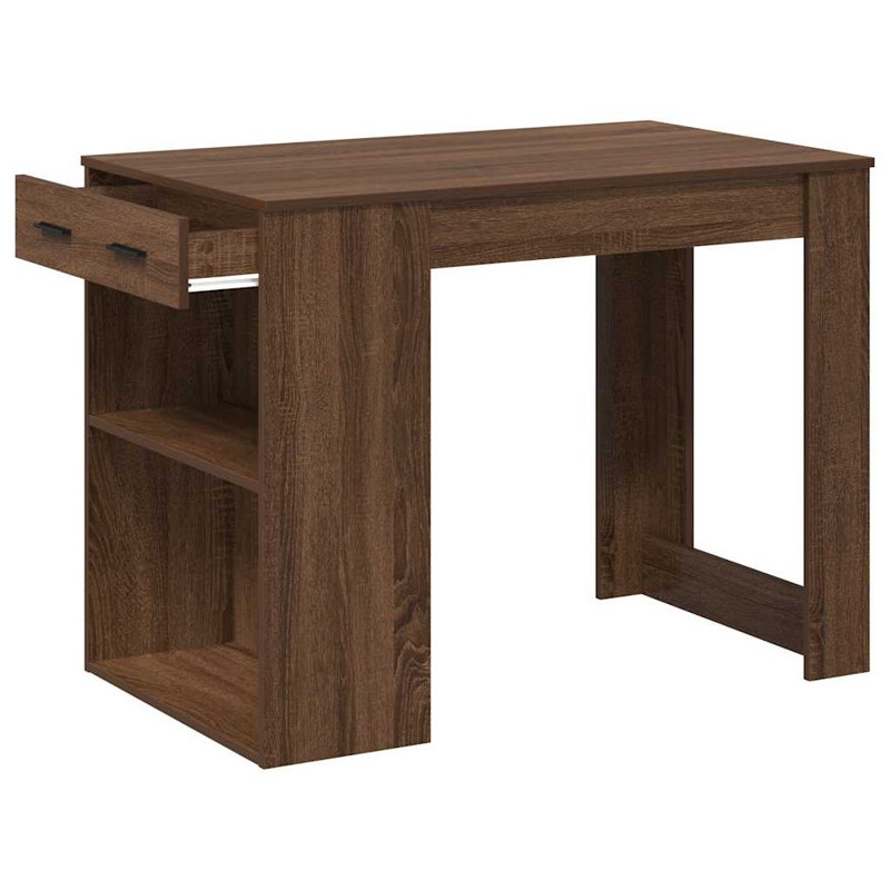 1 Desk, Brown oak