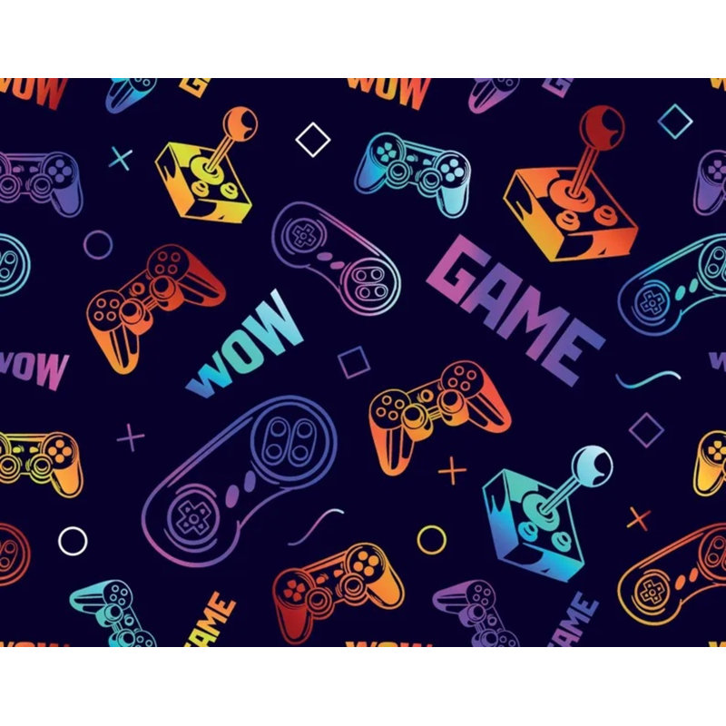 Papier peint Neon Gradient Gaming, L 96 po x l 108 po