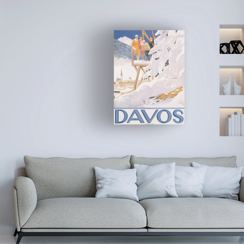 Art sur toile, Emil Cardinaux Davos, 1919, H 24 po x l 18 po