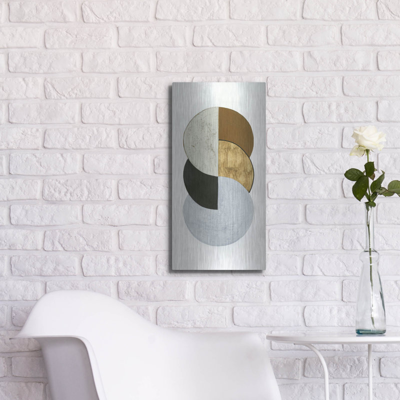 «Stacked Coins I» par Grace Popp, H 24 po x l 12 po