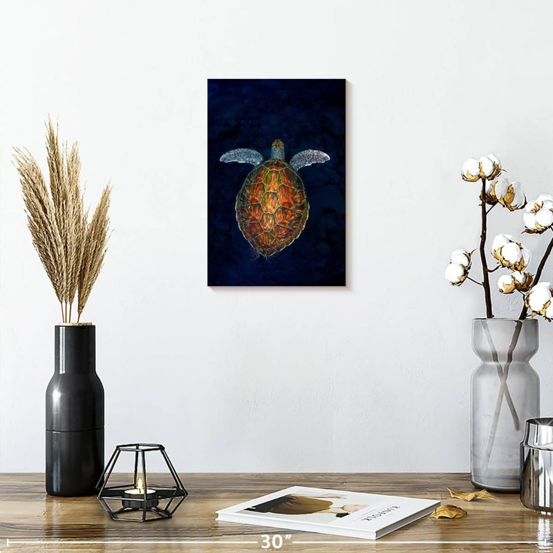 Brampt Turtle In The Abyss, 12" H x 8" W