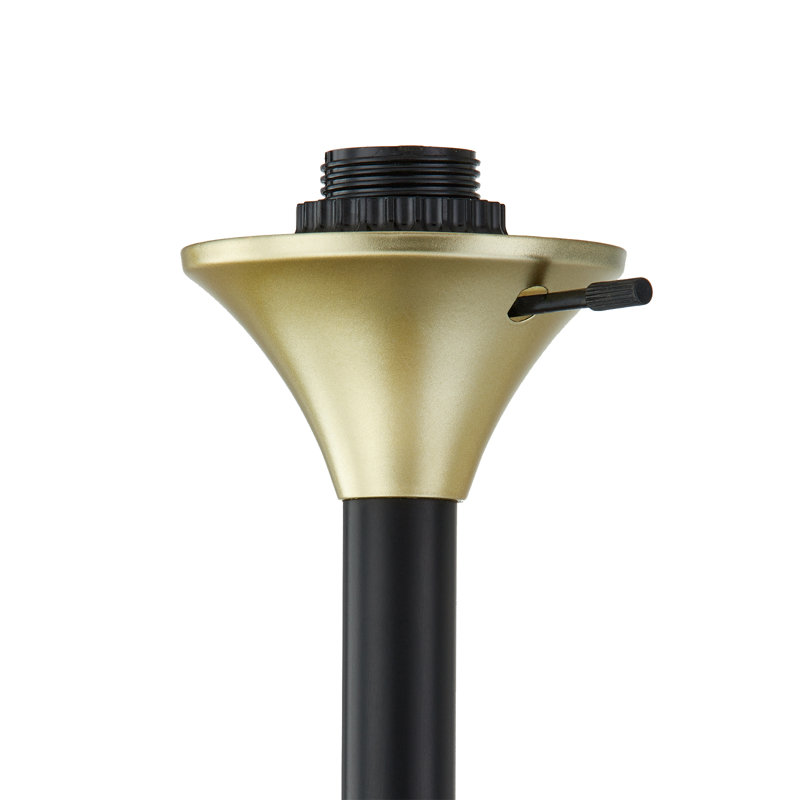 Audin 70" Torchiere Floor Lamp, Black/Gold