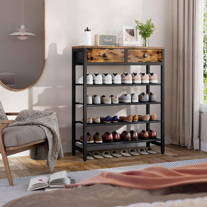 16 Pair Shoe Rack