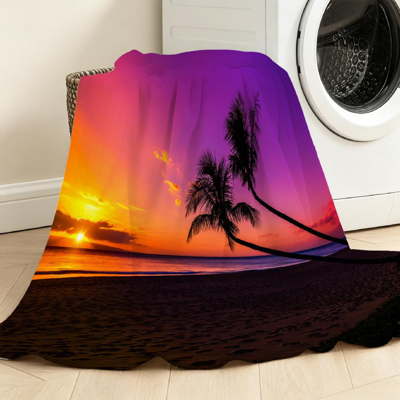 Machine Printed Throw Blanket, Throw 30" x 40"