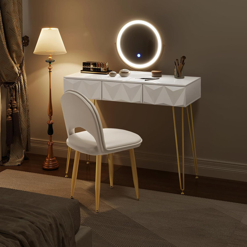 Stults Dressing Table with Mirror