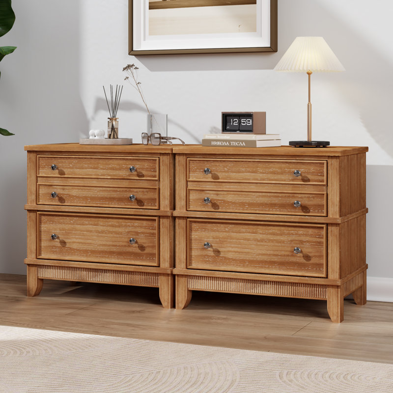 3-Drawer Side Table Set for Living Room, Hallway, Entryway