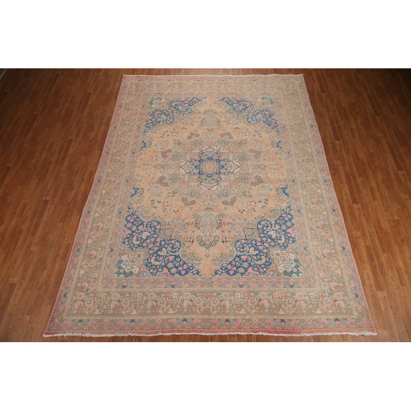 Tapis traditionnel rétro en laine 10 x 13
