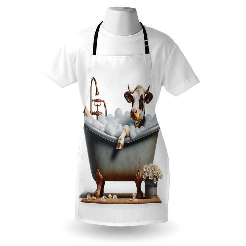 No Pattern Bib Apron