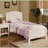 Bedroom Furniture Set 3pc Twin Size Snow White Transitional with Storage | White | Plywood