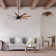 8-Blade Retro Ceiling Fan with Light Kit and Remote Control