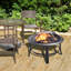 Round Steel Wood Burning Smokeless