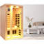 Belfry Bathroom Laperle 2 - Person Indoor Bluetooth Compatible FAR Infrared Sauna with Remote Control in Hemlock