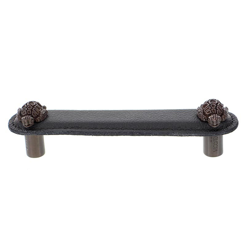 Pollino 4" Center to Center Bar Pull, 6", Antique Brass