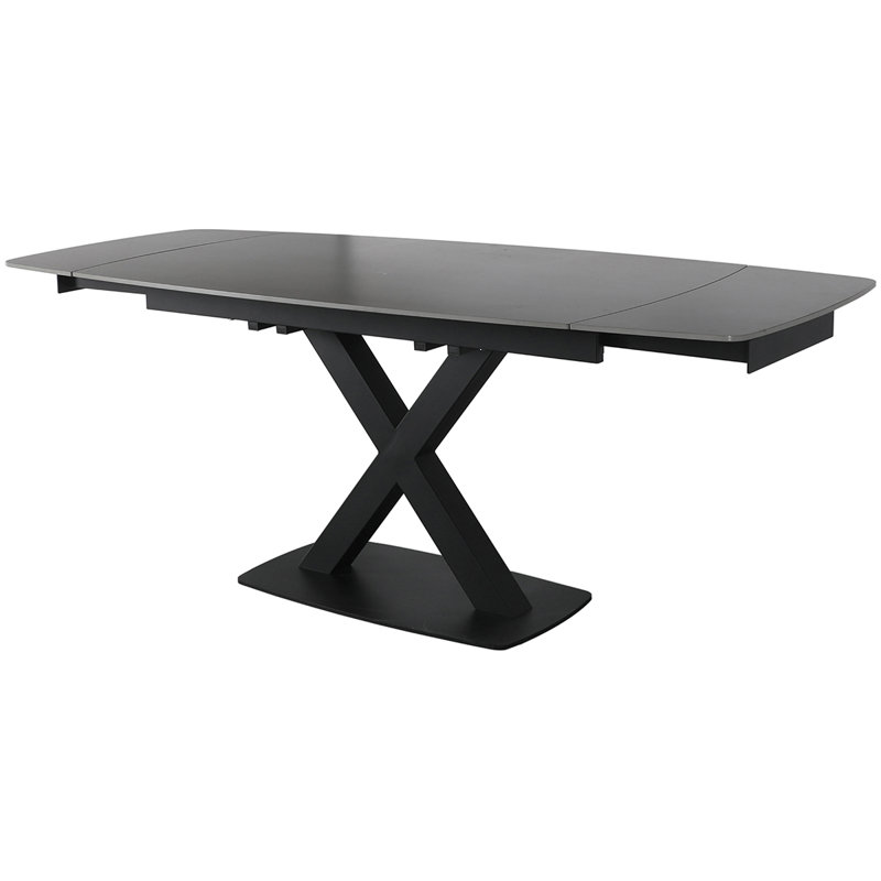 Medium Extending Dining Table - In, Grey, 76 cm H x 160 cm W x 90 cm D