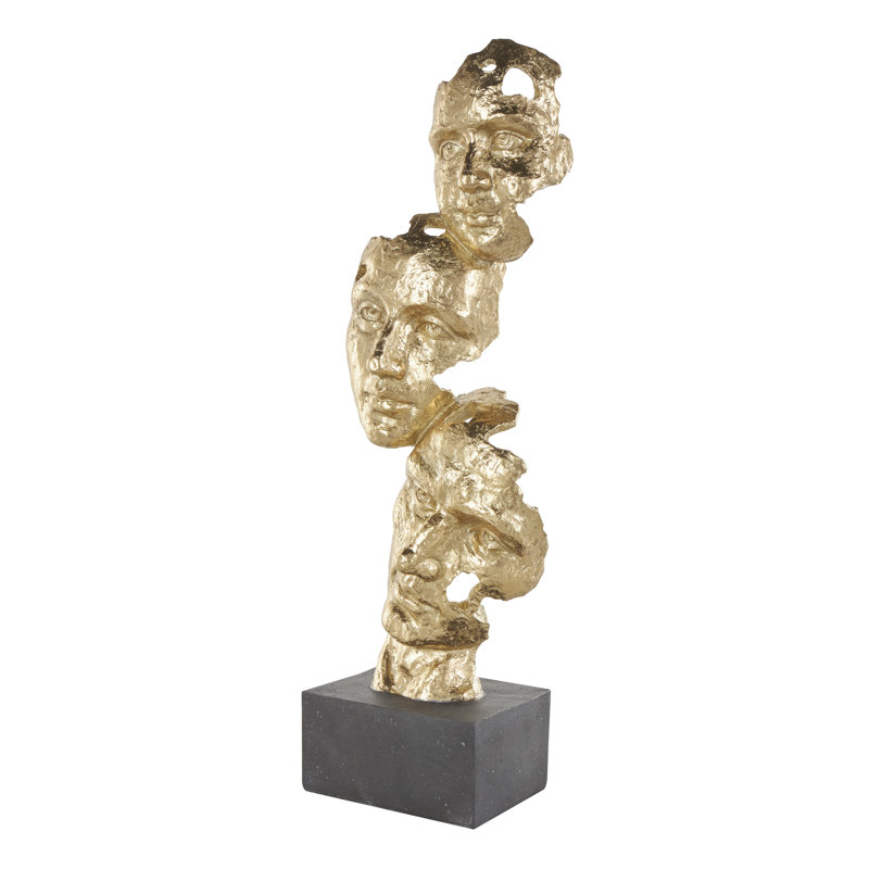 Statue Bralie, H 24,5 po x l 8,15 po x P 5,15 po