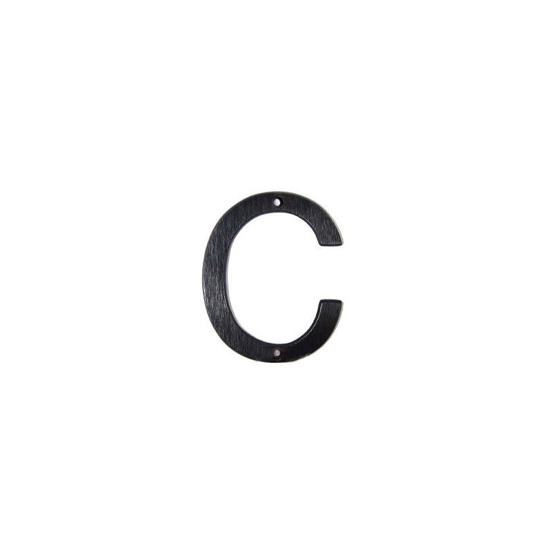 Villa 4'' H Brass House Letter, Oxodixed Brass, C