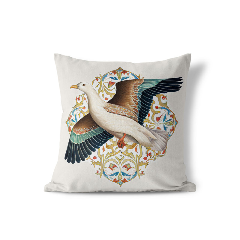 Coussin décoratif intérieur / extérieur Albatros, 18 po x 18 po