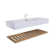 47.24 In. W X 18.11 In. D X 8.15 In. H Single Sink Wall-Mounted Bath Vanity In Natural Wood With White Acrylic