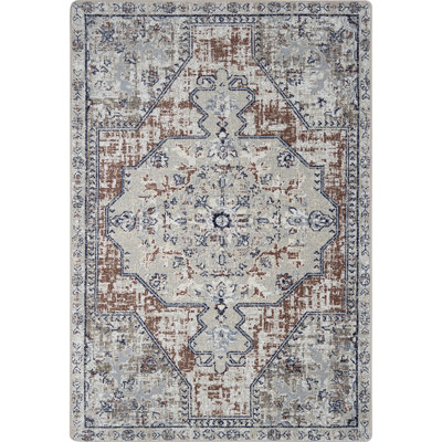 Canyon Tapestry Area Rug in Color Terracotta