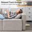 Canapé modulaire à accoudoirs carrés 120 po Taufner-230983394