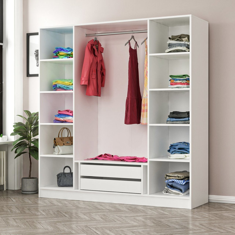 Raqual 100% MELAMINE COATED PARTICLE BOARD Wardrobe