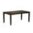 6 Piece Dining Table Set Contains a Rectangle Dining Room Table with Butterfly Leaf and 4 Linen Fabric Chairs with a Bench, Cappuccino