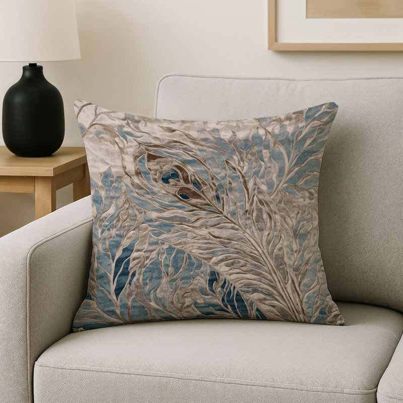 Coussin décoratif intérieur / extérieur gris Modern Modern, Carré 16 po, Gris abstrait 96
