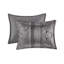Ensembles de literie de luxe, polyester californien gris jacquard pour maison moderne