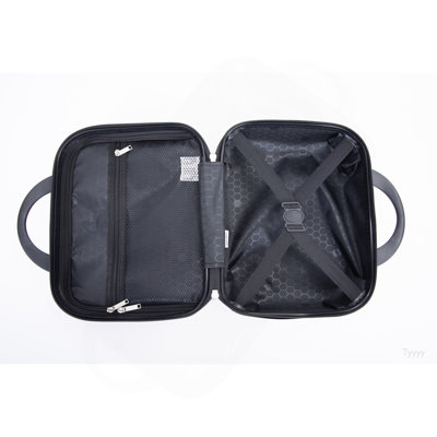 Ensemble de valises 2 pièces, valise légère en ABS, roulettes (20/14) vert foncé