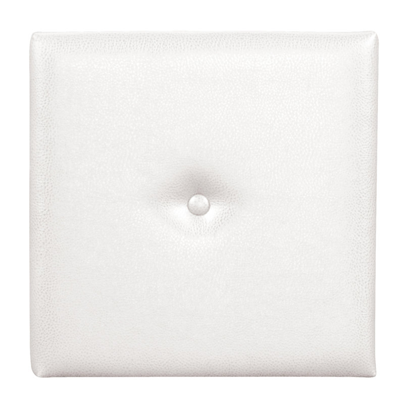 Handmade Traditional Abstract Wall Decor on Resin, 16" H x 16" W x 1" D, White