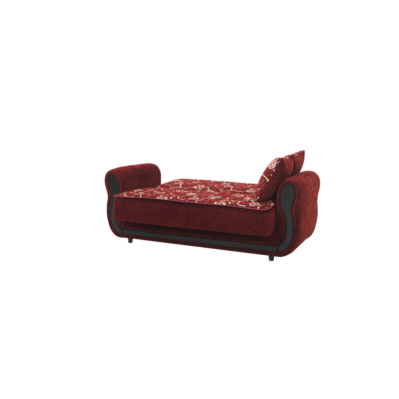 Causeuse convertible avec rangement Collection, Rouge