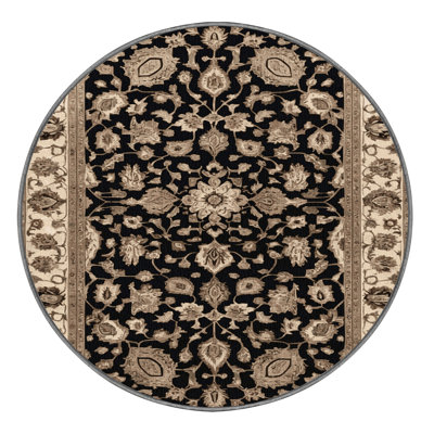 Machine Washable Persian Gray Area Rug