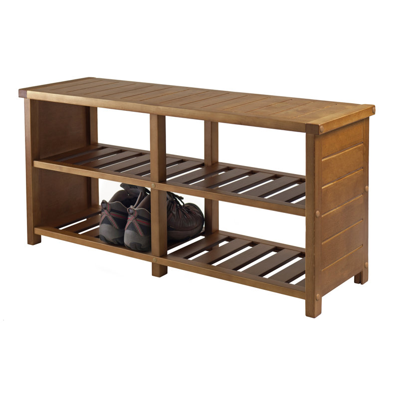 Solid Wood Storage Bench