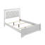 Grand lit tapissier de style moderne avec tête de lit à DEL et bois-1743509703