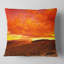 Coussin paysage coucher de soleil dramatique au désert-411302559-411302556